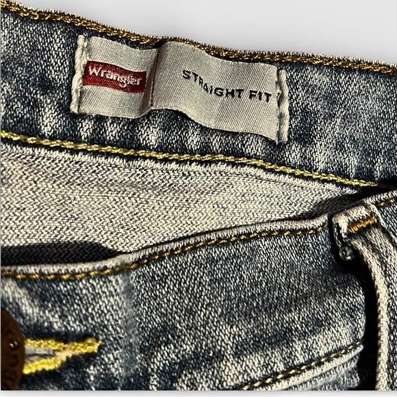 Wrangler Straight Fit Light Blue 40x32 100% Cotton Jeans - Picture 2 of 5